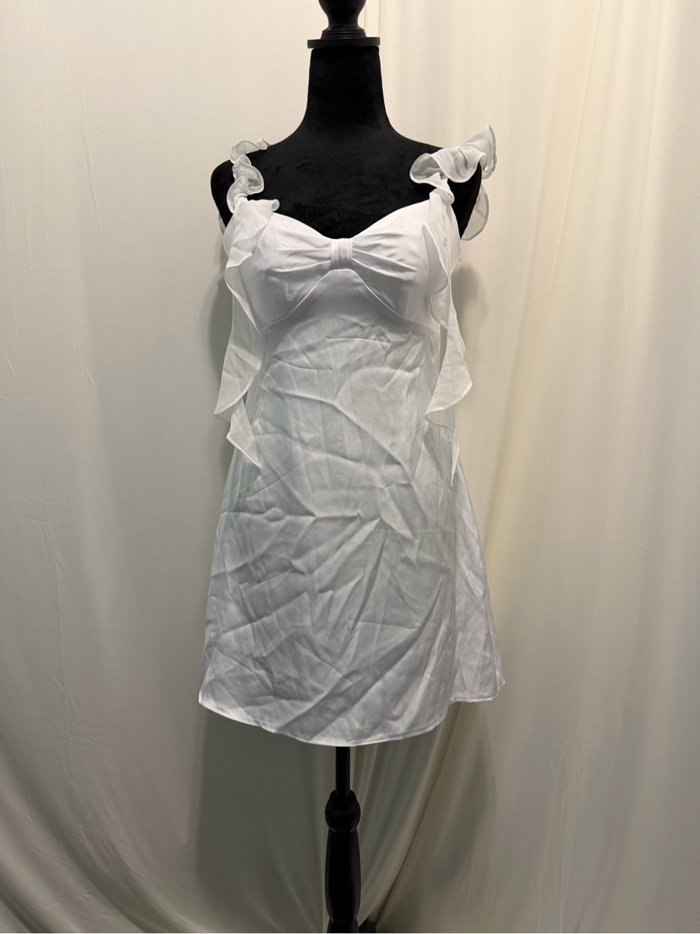 White Ruffle‎ Strap Sundress - Picture 9 of 9